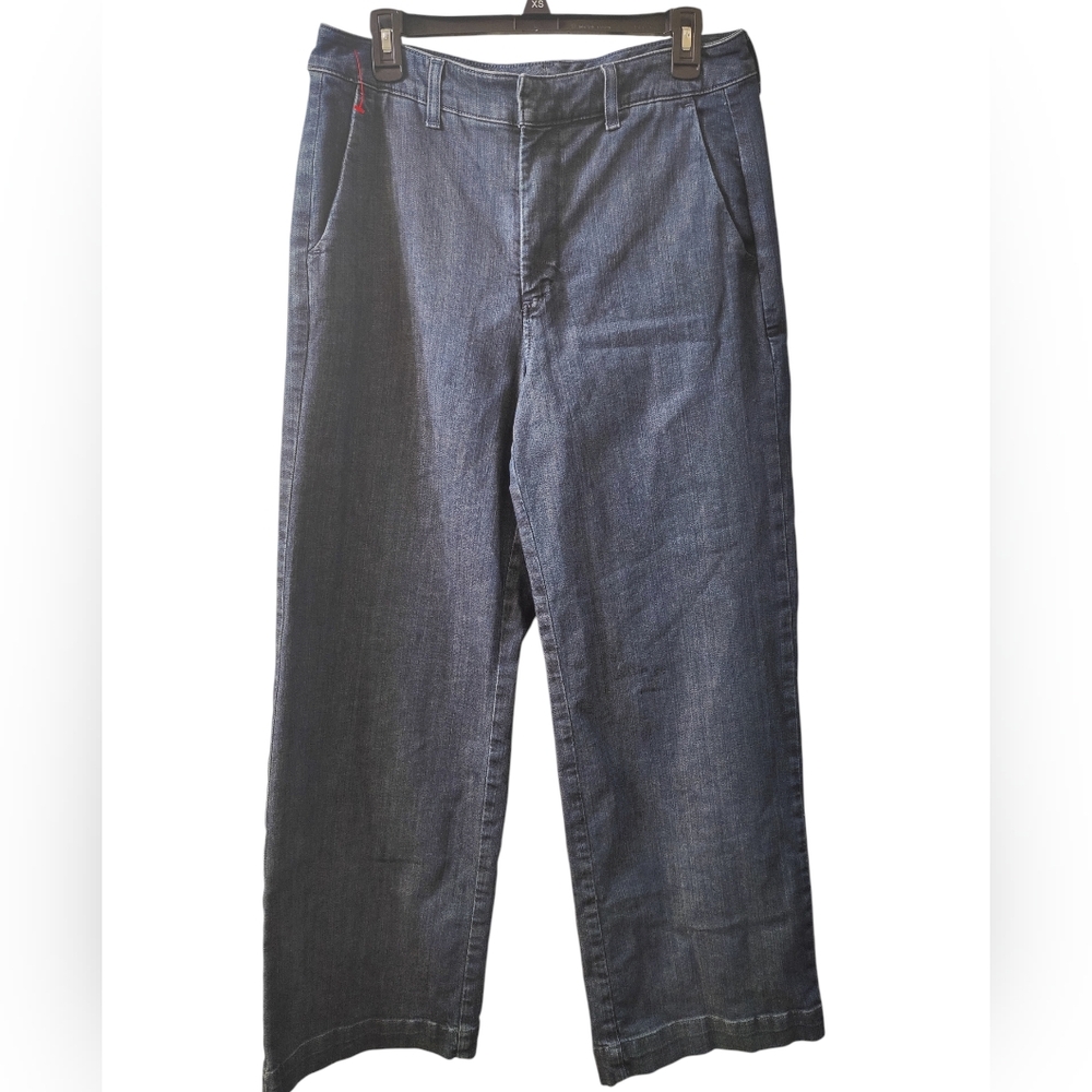 LL Bean True Fit Women's High-Rise Wide-Leg Jeans - Blue